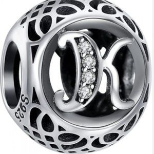 Pandora Initial Alphabet Character Letter K Charm
